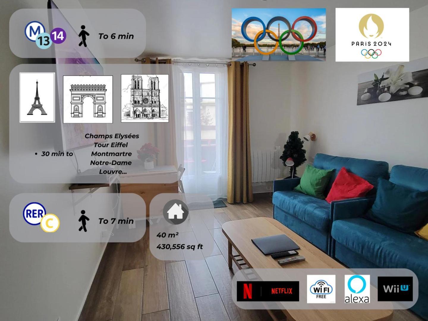 Appartement Amazing A Stone's Throw From The Of Lights - Paris Clichy
